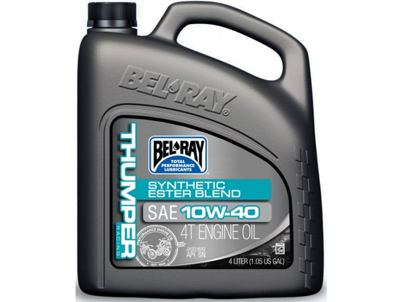 Ulei de motor Bel-Ray THUMPER RACING SYNTHETIC ESTER BLEND 4T 10W-40 4 l