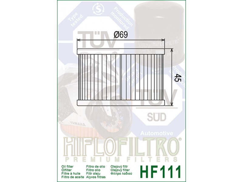 Filtru de ulei HIFLOFILTRO HF111 Filtru de ulei HIFLOFILTRO HF111
