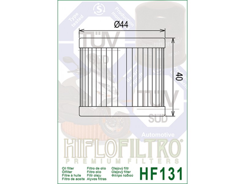 Filtru de ulei HIFLOFILTRO HF131 Filtru de ulei HIFLOFILTRO HF131