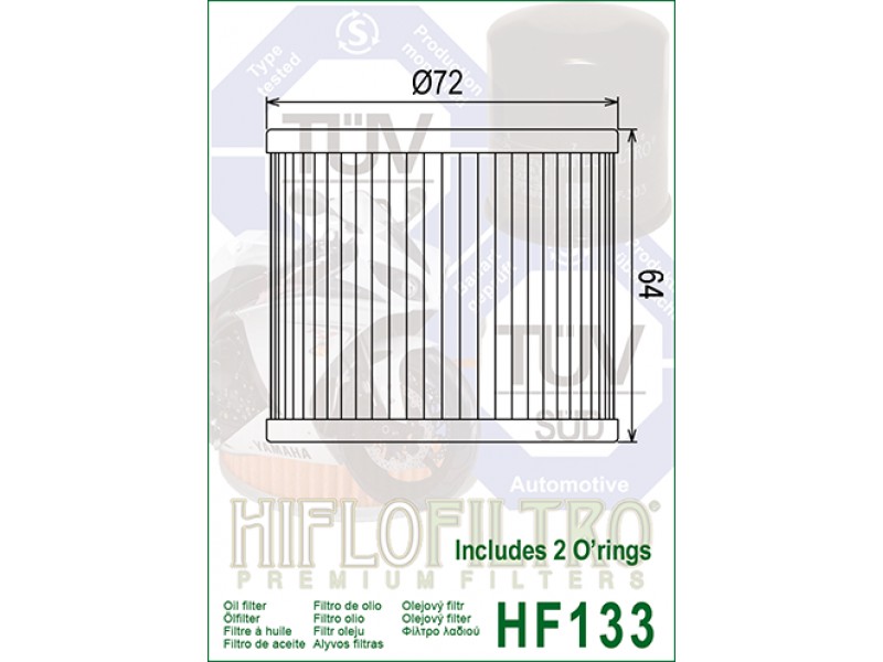 Filtru de ulei HIFLOFILTRO HF133 Filtru de ulei HIFLOFILTRO HF133