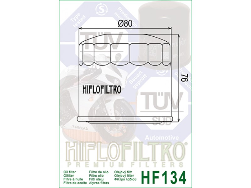 Filtru de ulei HIFLOFILTRO HF134 Filtru de ulei HIFLOFILTRO HF134