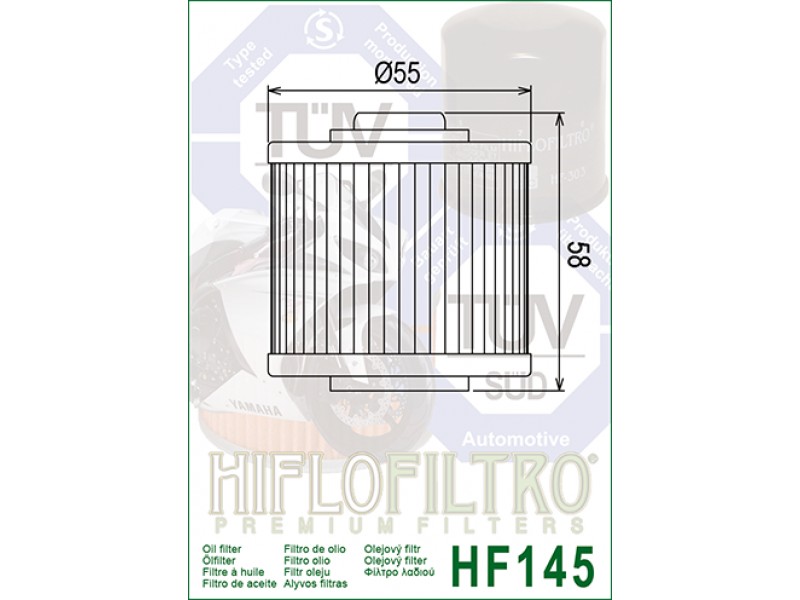 Filtru de ulei HIFLOFILTRO HF145 Filtru de ulei HIFLOFILTRO HF145