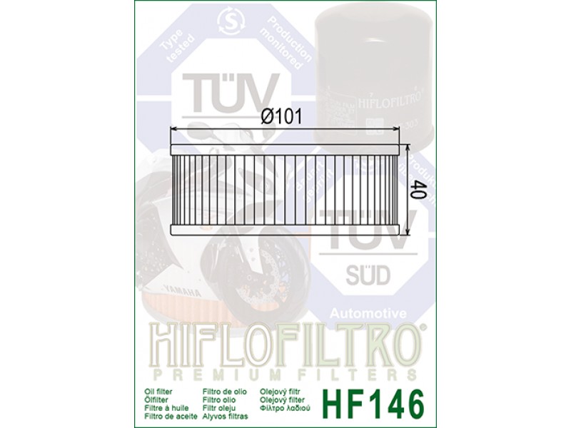 Filtru de ulei HIFLOFILTRO HF146 Filtru de ulei HIFLOFILTRO HF146