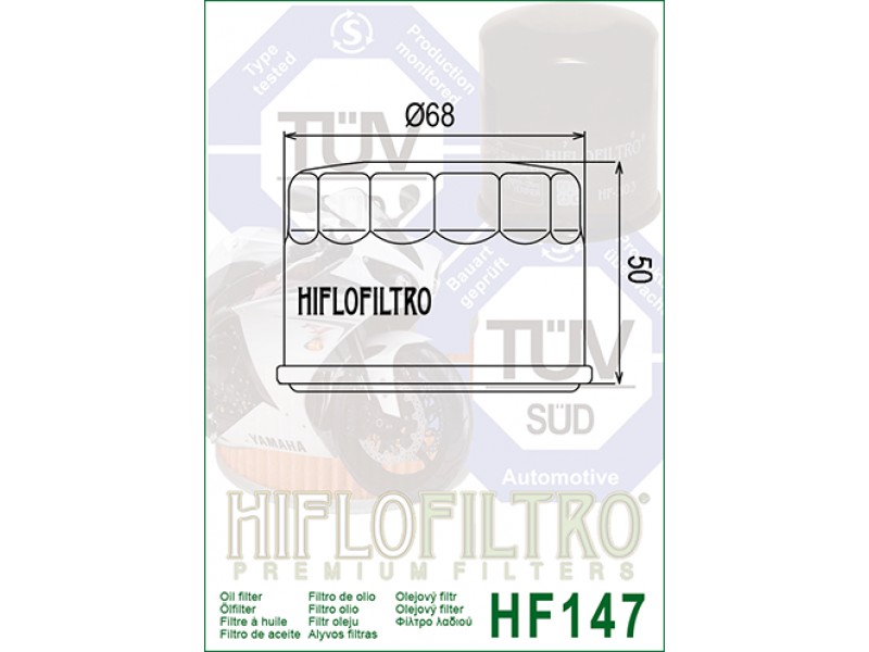 Filtru de ulei HIFLOFILTRO HF147 Filtru de ulei HIFLOFILTRO HF147