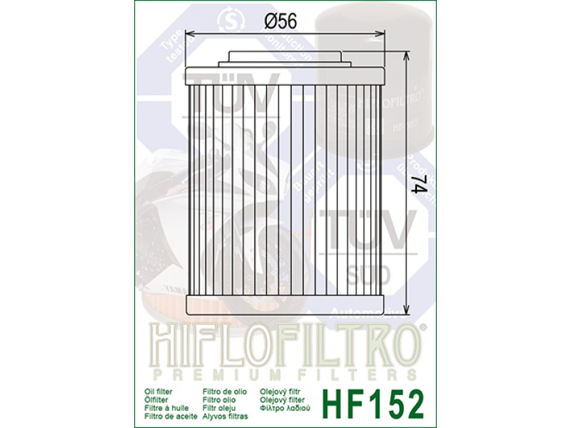 Filtru de ulei HIFLOFILTRO HF152
