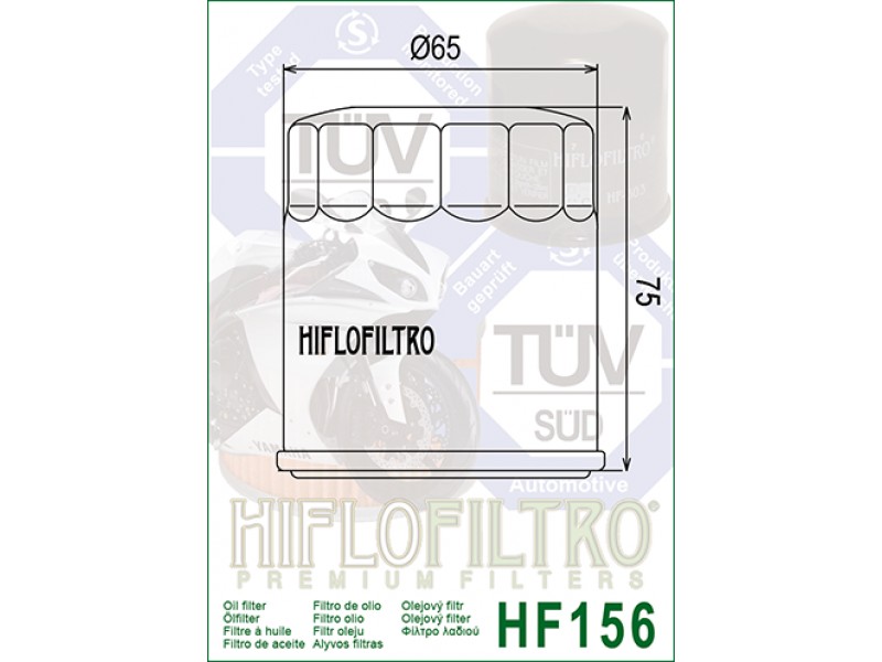 Filtru de ulei HIFLOFILTRO HF156 Filtru de ulei HIFLOFILTRO HF156