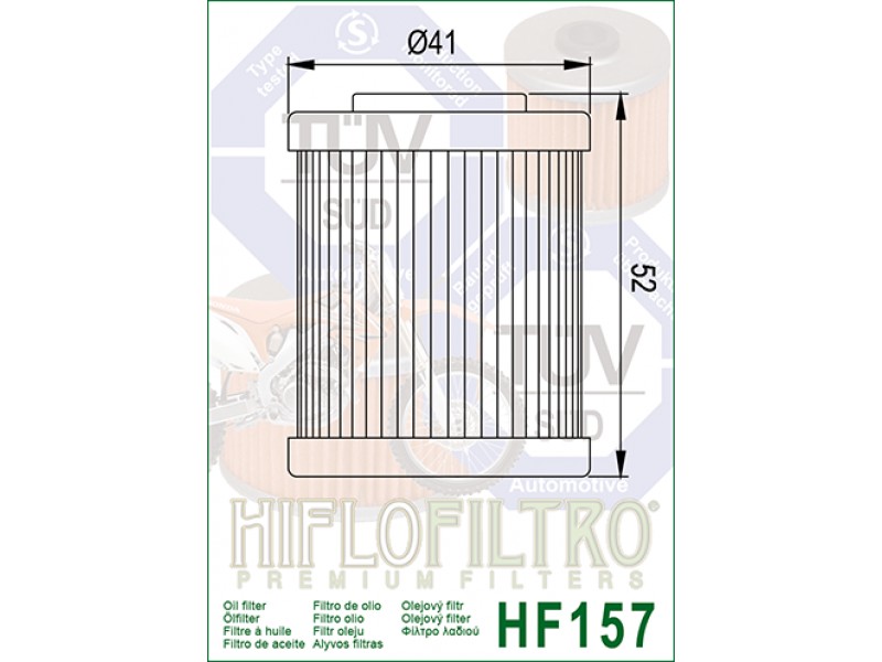 Filtru de ulei HIFLOFILTRO HF157