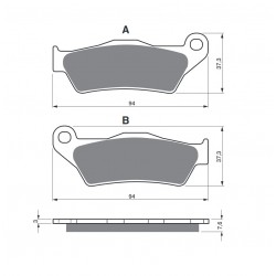 Placute de frana GOLDFREN 031 S33 OFF-ROAD FRONT Placute de frana GOLDFREN 031 S33 OFF-ROAD FRONT