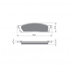 Placute de frana GOLDFREN 034 S33 OFF-ROAD FRONT Placute de frana GOLDFREN 034 S33 OFF-ROAD FRONT