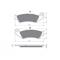 Placute de frana GOLDFREN 041 S33 OFF-ROAD FRONT Placute de frana GOLDFREN 041 S33 OFF-ROAD FRONT