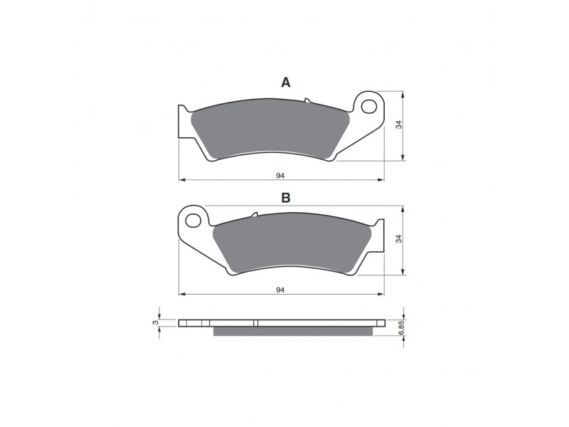 Placute de frana GOLDFREN 041 S33 OFF-ROAD FRONT Placute de frana GOLDFREN 041 S33 OFF-ROAD FRONT