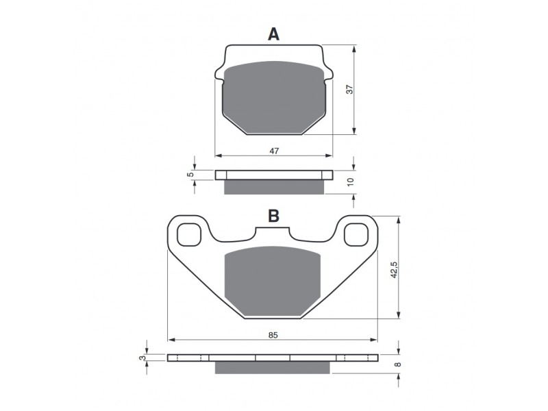 Placute de frana GOLDFREN 042 S33 OFF-ROAD FRONT