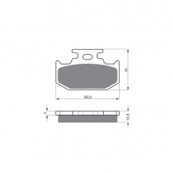 Placute de frana GOLDFREN 100 S33 OFF-ROAD Spate Placute de frana GOLDFREN 100 S33 OFF-ROAD Spate