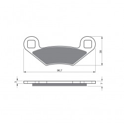 Placute de frana GOLDFREN 162 S33 OFF-ROAD FRONT Placute de frana GOLDFREN 162 S33 OFF-ROAD FRONT