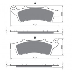Placute de frana GOLDFREN 193 S33 OFF-ROAD FRONT Placute de frana GOLDFREN 193 S33 OFF-ROAD FRONT