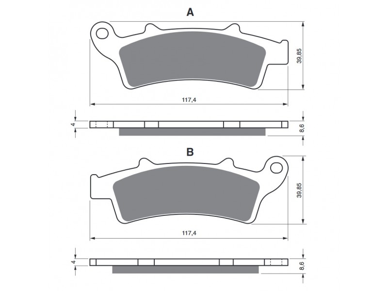 Placute de frana GOLDFREN 193 S33 OFF-ROAD FRONT Placute de frana GOLDFREN 193 S33 OFF-ROAD FRONT