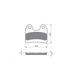 Placute de frana GOLDFREN 198 S33 OFF-ROAD FRONT Placute de frana GOLDFREN 198 S33 OFF-ROAD FRONT