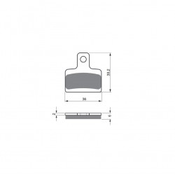 Placute de frana GOLDFREN 199 S33 OFF-ROAD Spate Placute de frana GOLDFREN 199 S33 OFF-ROAD Spate