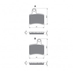 Placute de frana GOLDFREN 228 S33 OFF-ROAD Spate Placute de frana GOLDFREN 228 S33 OFF-ROAD Spate