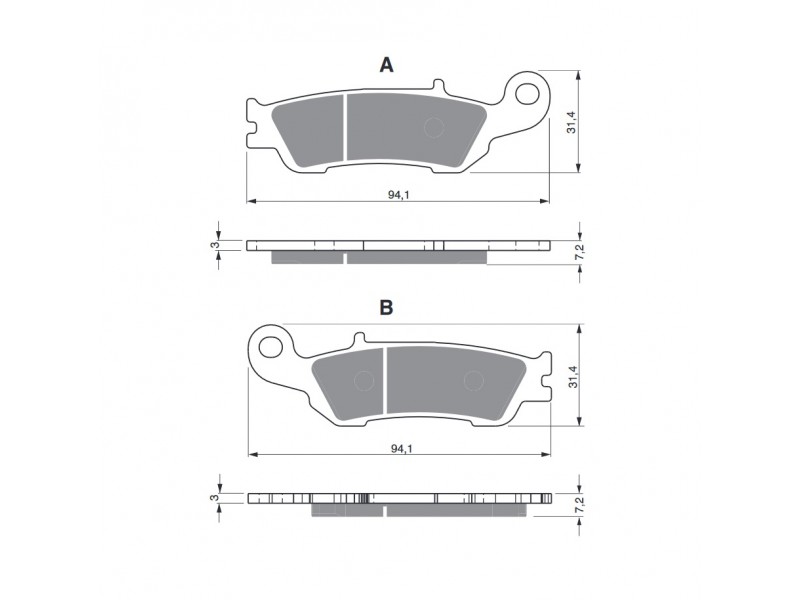 Placute de frana GOLDFREN 248 S33 OFF-ROAD FRONT Placute de frana GOLDFREN 248 S33 OFF-ROAD FRONT