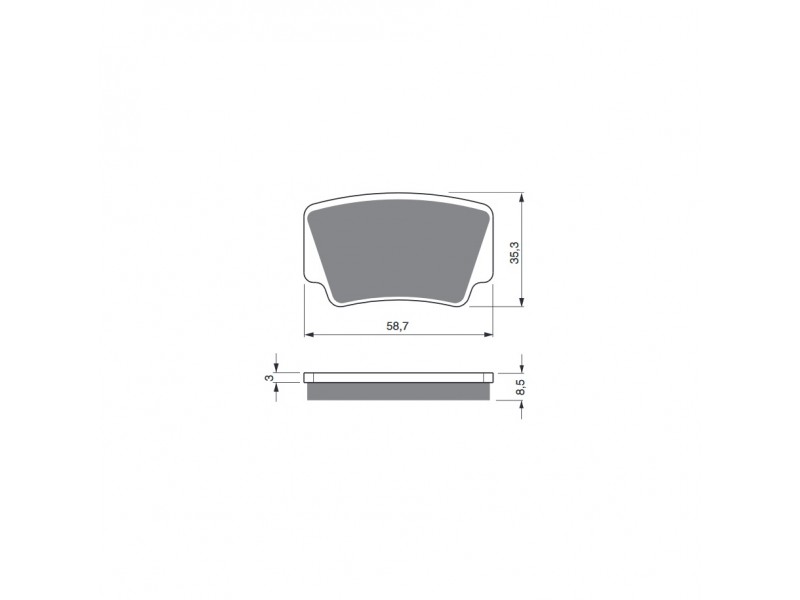 Placute de frana GOLDFREN 260 S33 OFF-ROAD Spate Placute de frana GOLDFREN 260 S33 OFF-ROAD Spate