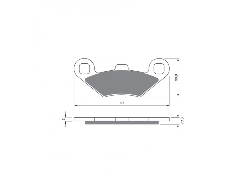 Placute de frana GOLDFREN 280 S33 OFF-ROAD FRONT Placute de frana GOLDFREN 280 S33 OFF-ROAD FRONT