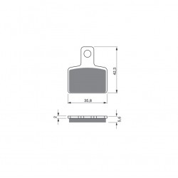 Placute de frana GOLDFREN 282 S33 OFF-ROAD Spate Placute de frana GOLDFREN 282 S33 OFF-ROAD Spate