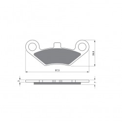 Placute de frana GOLDFREN 284 S33 OFF-ROAD FRONT Placute de frana GOLDFREN 284 S33 OFF-ROAD FRONT