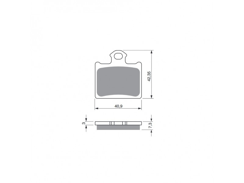 Placute de frana GOLDFREN 297 S33 OFF-ROAD Spate