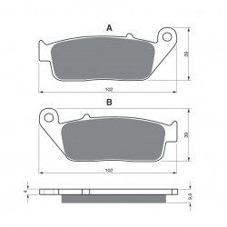 Placute de frana GOLDFREN 014 S33 STREET FRONT Placute de frana GOLDFREN 014 S33 STREET FRONT