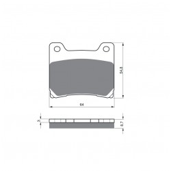 Placute de frana GOLDFREN 015 S33 STREET Spate Placute de frana GOLDFREN 015 S33 STREET Spate