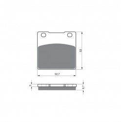 Placute de frana GOLDFREN 016 S33 STREET Spate Placute de frana GOLDFREN 016 S33 STREET Spate