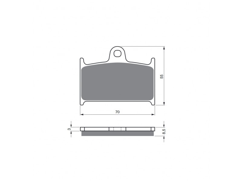 Placute de frana GOLDFREN 017 S33 STREET FRONT