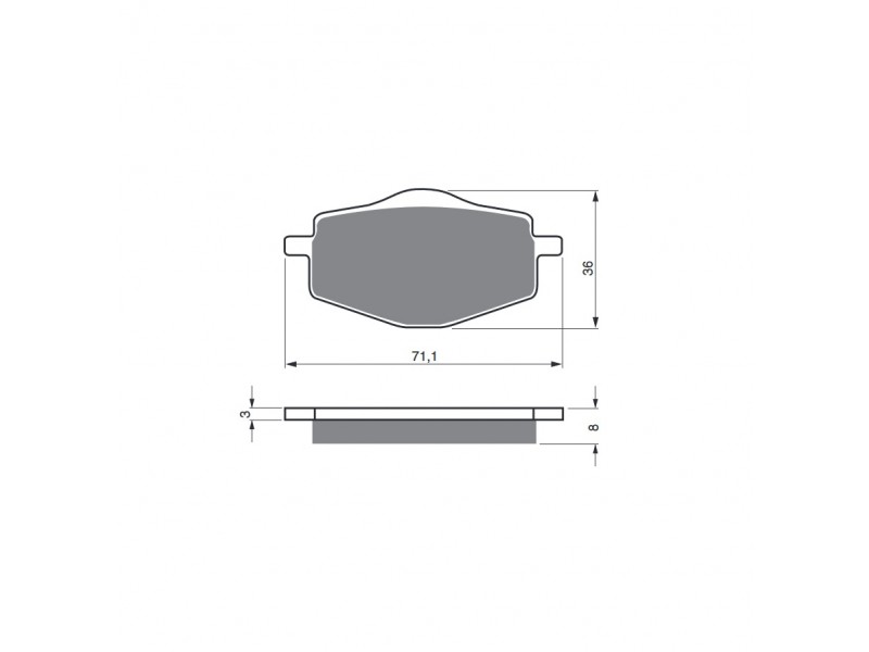 Placute de frana GOLDFREN 018 S33 STREET Spate Placute de frana GOLDFREN 018 S33 STREET Spate