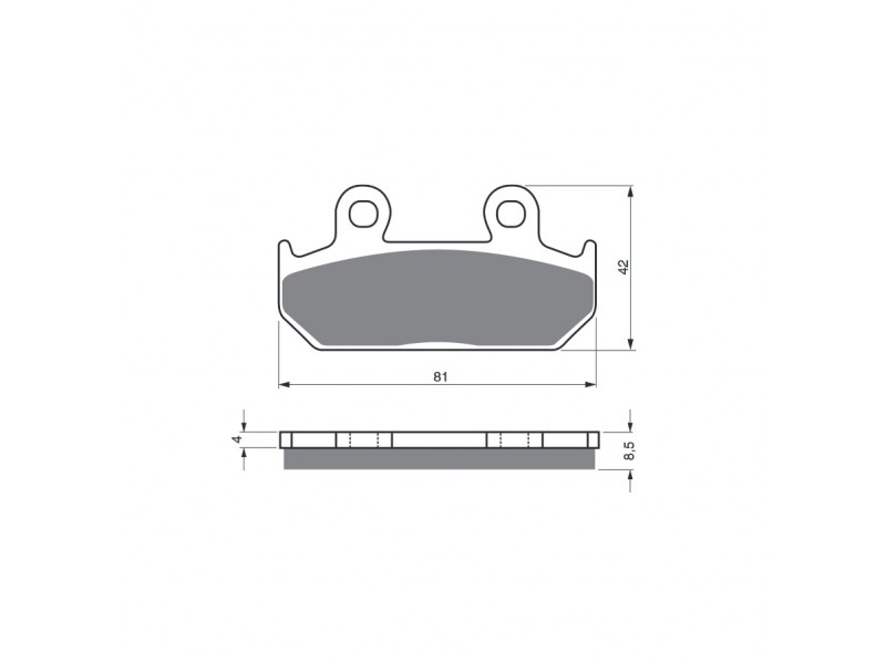 Placute de frana GOLDFREN 025 S33 STREET FRONT Placute de frana GOLDFREN 025 S33 STREET FRONT