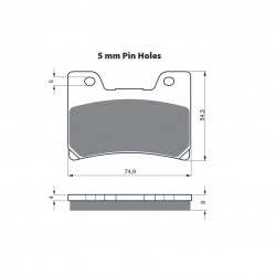 Placute de frana GOLDFREN 028 S33 STREET FRONT Placute de frana GOLDFREN 028 S33 STREET FRONT