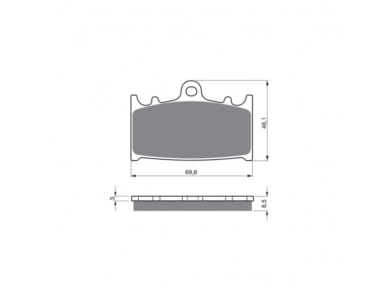 Placute de frana GOLDFREN 032 S33 STREET FRONT Placute de frana GOLDFREN 032 S33 STREET FRONT
