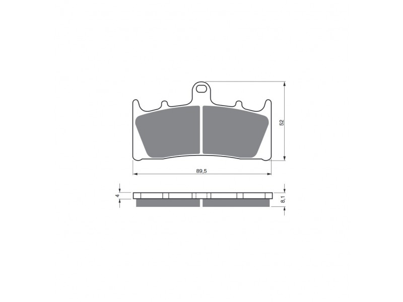 Placute de frana GOLDFREN 039 S33 STREET FRONT Placute de frana GOLDFREN 039 S33 STREET FRONT