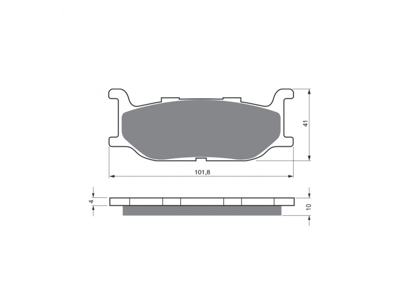 Placute de frana GOLDFREN 048 S33 STREET FRONT Placute de frana GOLDFREN 048 S33 STREET FRONT