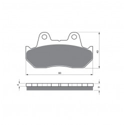 Placute de frana GOLDFREN 049 S33 STREET FRONT Placute de frana GOLDFREN 049 S33 STREET FRONT
