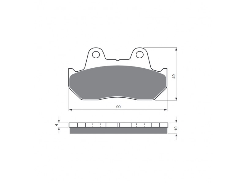 Placute de frana GOLDFREN 050 S33 STREET FRONT Placute de frana GOLDFREN 050 S33 STREET FRONT