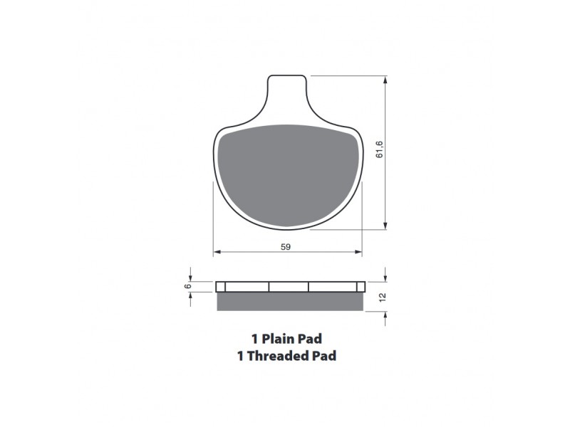 Placute de frana GOLDFREN 057 S33 STREET FRONT Placute de frana GOLDFREN 057 S33 STREET FRONT