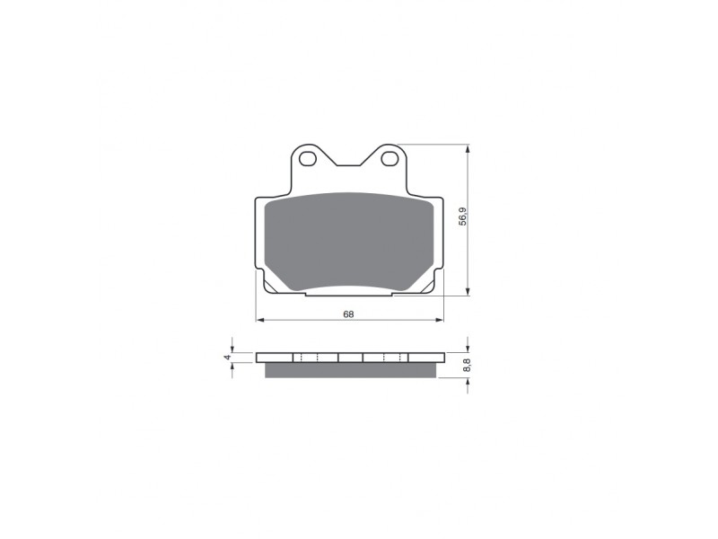 Placute de frana GOLDFREN 067 S33 STREET Spate Placute de frana GOLDFREN 067 S33 STREET Spate