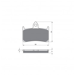 Placute de frana GOLDFREN 069 S33 STREET FRONT Placute de frana GOLDFREN 069 S33 STREET FRONT