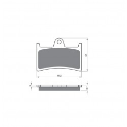 Placute de frana GOLDFREN 070 S33 STREET FRONT Placute de frana GOLDFREN 070 S33 STREET FRONT