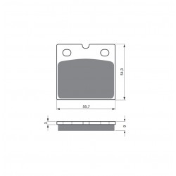 Placute de frana GOLDFREN 081 S33 STREET FRONT Placute de frana GOLDFREN 081 S33 STREET FRONT