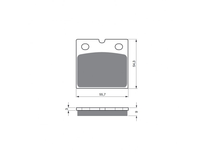 Placute de frana GOLDFREN 081 S33 STREET FRONT