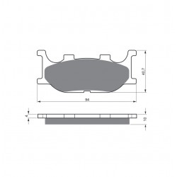 Placute de frana GOLDFREN 099 S33 STREET FRONT Placute de frana GOLDFREN 099 S33 STREET FRONT