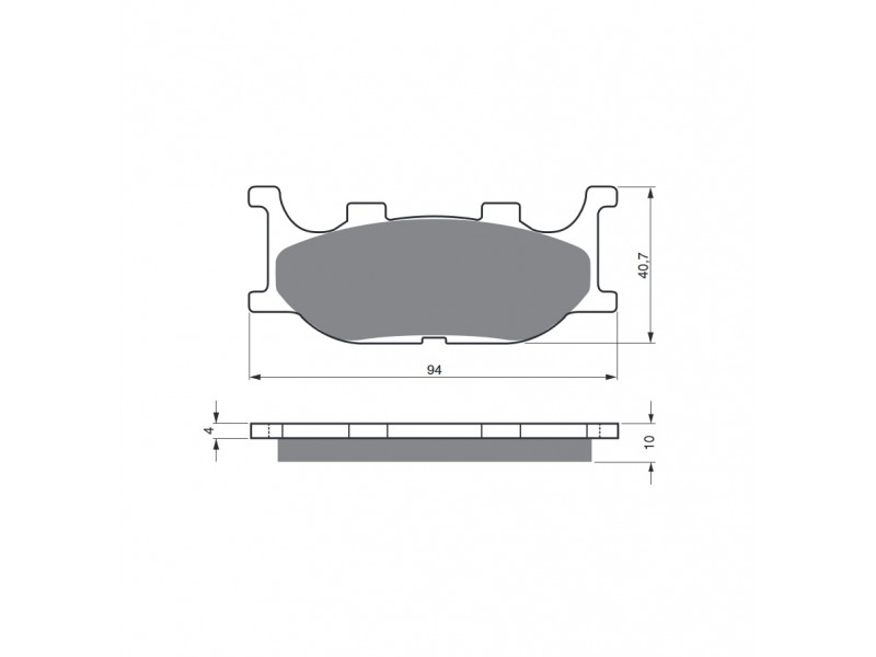 Placute de frana GOLDFREN 099 S33 STREET FRONT