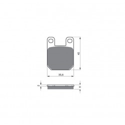 Placute de frana GOLDFREN 121 S33 STREET Spate Placute de frana GOLDFREN 121 S33 STREET Spate